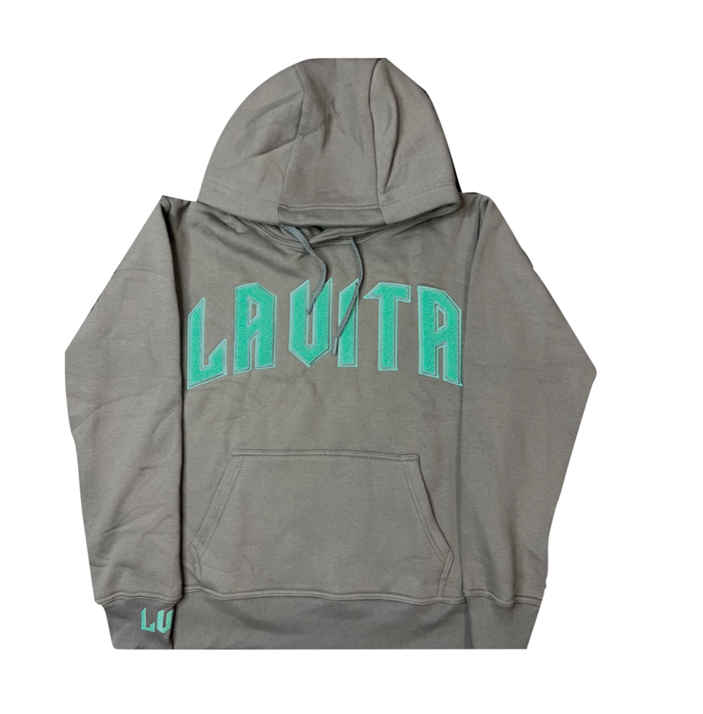 LA VITA HOODIE TURQUOISE/GREY